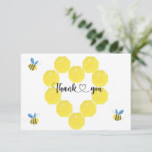 Bienengeschlecht enthüllt Dankeschön-Karte Karte (Stehend Vorderseite)