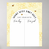 Bienengeschlecht enthüllt Kartografie von Jungen o Poster (Vorne)