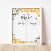 Bienengeschlecht enthüllt Kartografie von Jungen o Poster