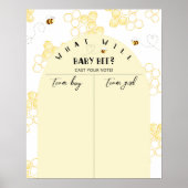 Bienengeschlecht enthüllt Kartografie von Jungen o Poster (Vorne)