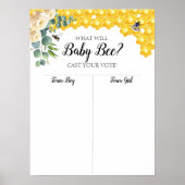 Bienengeschlecht enthüllt Kartografie von Jungen o Poster (Vorne)