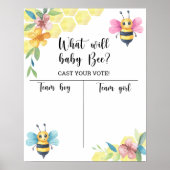 Bienengeschlecht enthüllt Kartografie von Jungen o Poster (Vorne)