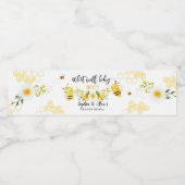 Bienengeschlecht: Etikett für die Wasserflasche (Einzelnes Label)