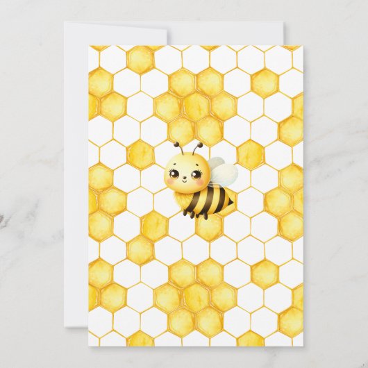 Bienengeschlecht offenbart Afrikanisches Baby-Baby Einladung (Rückseite)