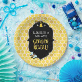 Bienengeschlecht zeigt Baby-Dusche Pappteller (Party)