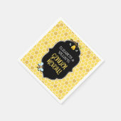 Bienengeschlecht zeigt Baby-Dusche Serviette (Ecke)