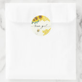 Bienengeschlechtsmännchen-Party-Team-Girl Runder Aufkleber (Tasche)