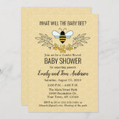 Bienengeschlechtsoffenbarung Einladung zur Baby-Du (Vorne/Hinten)