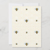 Bienengeschlechtsspezifische Party Einladung zeigt (Rückseite)