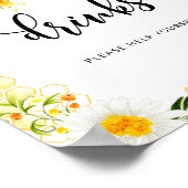 Bienengetränke in Aquarellfarben helfen Ihnen, sic Poster (Ecke)