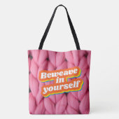 Bienengewebe in Ihrer eigenen Tasche (Rückseite)