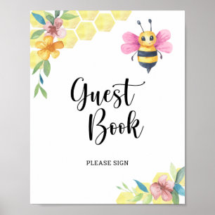 Bienengirl-Baby-Party - Gästebuch