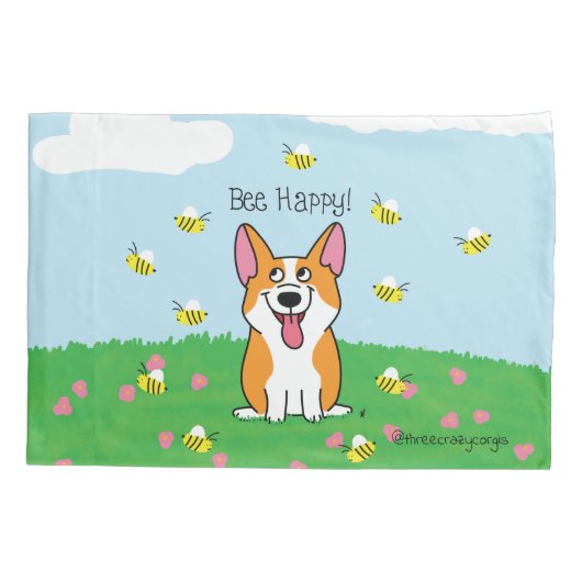 Bienenglückskissen Kissenbezug (Rückseite)