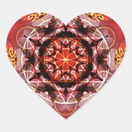 Bienengrün Herz-Aufkleber