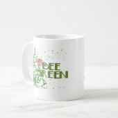 Bienengrün Kaffeetasse (Vorderseite Links)
