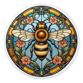 Bienenhafte Glass Honeybee Keramikknauf (Vorderseite)