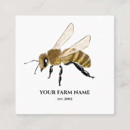 Bienenhalter Apiarist Beer Honigbienen Honeycomb S Quadratische Visitenkarte