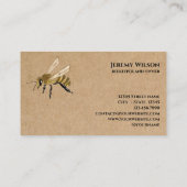 Bienenhalter Apiarist Beer Honigbienen Honeycomb S Visitenkarte (Rückseite)