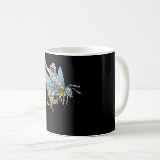 Bienenhalter auf Honigbienenhalter Funny Kaffeetasse (VorderseiteRechts)