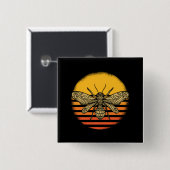 Bienenhalter Bienenzucht-Retro-Geschenk Button (Vorne & Hinten)