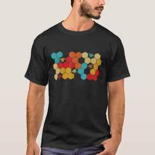 Bienenhalter Bienenzucht-Retro-Vintage Honigwabe T-Shirt