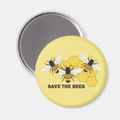 Bienenhalter gerettet magnet (Vorderseite/Rückseite)