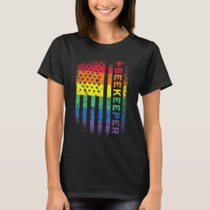 Bienenhalter - Honigbienen der amerikanischen Flag T-Shirt