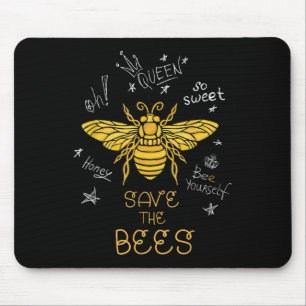 Bienenhalter im Bienenstock-Shirt Graffiti Mousepad