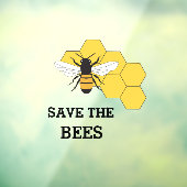 Bienenhalter Rettete die Bienen Fensteraufkleber (Blatt 3)