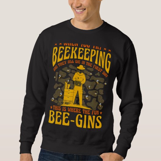 Bienenhalter-Sprichwort 21 Sweatshirt (Vorderseite)