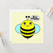 Bienenhappy 1 karte (Vorderseite/Rückseite Beispiel)