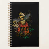 Bienenhappy Colorful Biene und Blume Planer (Vorderseite)