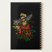 Bienenhappy Colorful Biene und Blume Planer (Rückseite)
