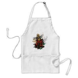 Bienenhappy Colorful Biene und Blume Schürze