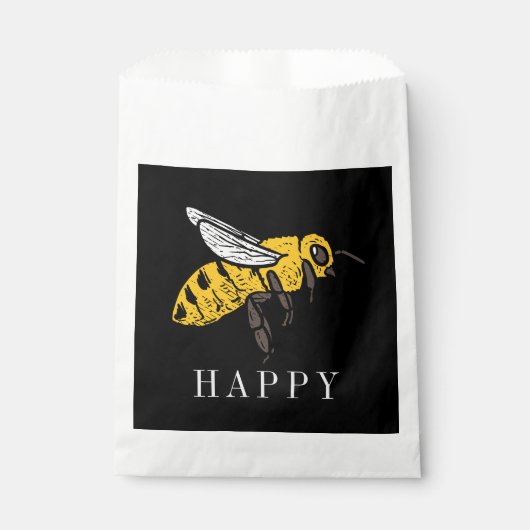 Bienenhappy Custom Insect Illustration Geschenktütchen (Vorderseite)