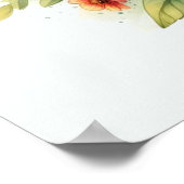 Bienenhappy Floral Retreat Design Poster (Ecke)