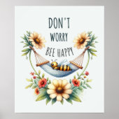 Bienenhappy Floral Retreat Design Poster (Vorne)