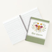 Bienenhappy Folk Art Bumble Bee Notebook Notizblock (Innenseite)