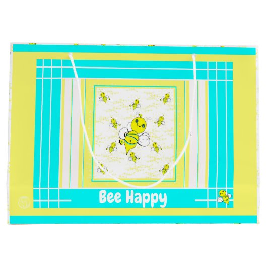 Bienenhappy Geschenkwrap Große Geschenktüte (Rückseite)