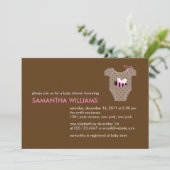 Bienenhaus Girl Babydusche Einladung (Stehend Vorderseite)