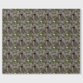 Bienenherzen haben Mondphasen Heide-Neuralholz Geschenkpapier (Flach)