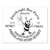 Bienenhoney Bauer Personalisierte Kautschuk-Briefm Gummistempel (Prägung)