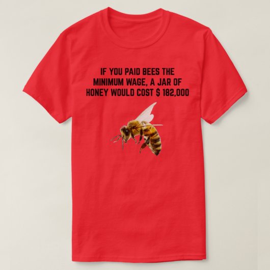 Bienenhonig - Mindestlohn T-Shirt (Design vorne)