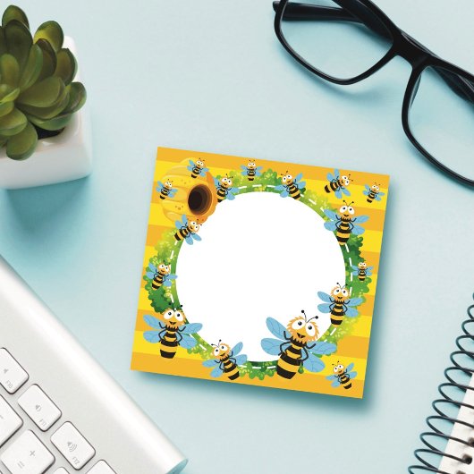 Bienenhonig-Post-It-Notizen Post-it Klebezettel
