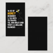 Bienenhonigstatistik-Pflanzen-Blumenimker Visitenkarte (Vorne/Hinten)