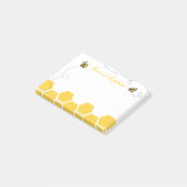 Bienenhonigwaben-Notizzettel Post-it Klebezettel (angewinkelt)