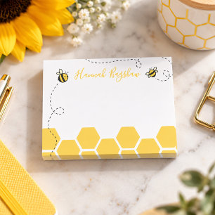 Bienenhonigwaben-Notizzettel Post-it Klebezettel