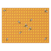Bienenhühner-Wabenvorlage Tischdecke (Vorderseite (Horizontal))