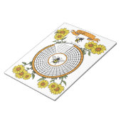 Bienenhyftracker-benutzerdefinierter Notepad Notizblock (angewinkelt)