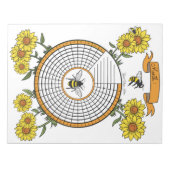 Bienenhyftracker-benutzerdefinierter Notepad Notizblock (Vorderseite)